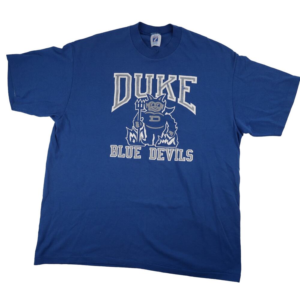 Vintage Duke College Blue Devils Graphic T Shirt